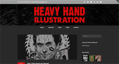 Desktop Screenshot of heavyhandillustration.com
