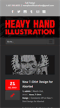 Mobile Screenshot of heavyhandillustration.com