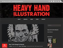 Tablet Screenshot of heavyhandillustration.com